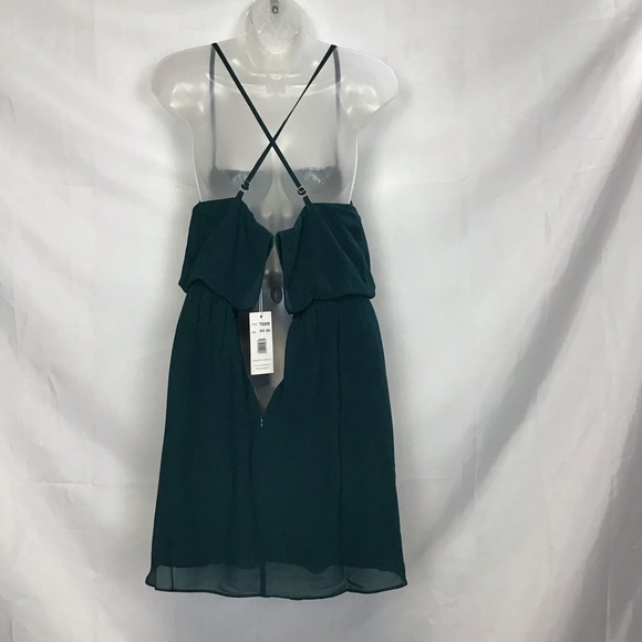 Two Sisters The Label Jaycee Green Sleeveless Lace Mini Dress Size 4 - Picture 11 of 12